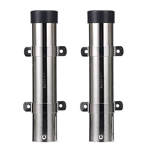 1 x 316 MARINE STAINLESS STEEL SIDE MOUNT BOAT FISHING ROD HOLDER WHITE INSERT 1 x 316 MARINE STAINLESS STEEL SIDE MOUNT BOAT FISHING ROD HOLDER WHITE INSERT